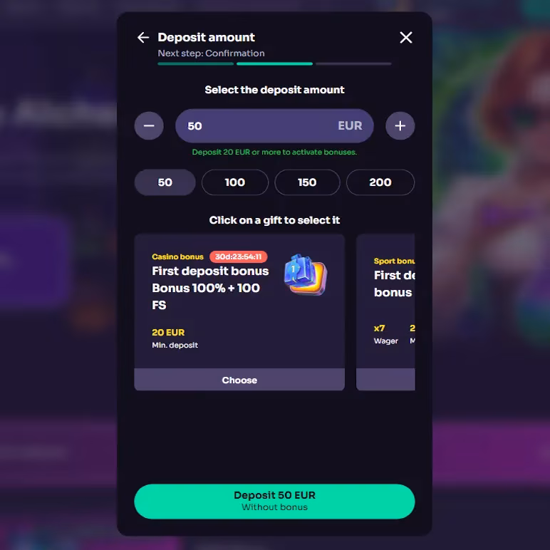 Deposit and withdrawal methods in your Winspirit Casino account